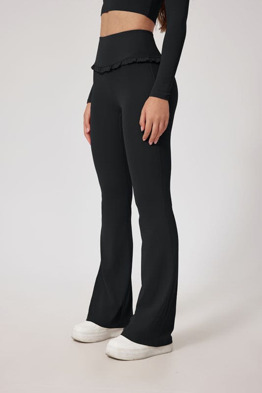 Frill Fit High Waist Leggings Leggings Starlethics Black S