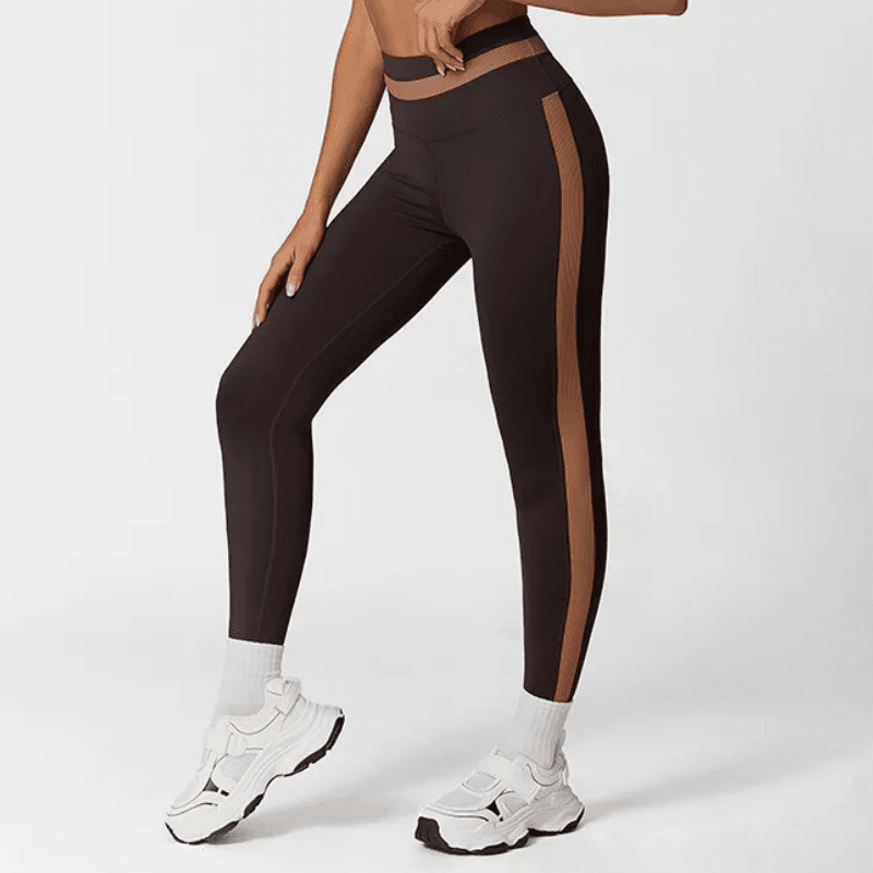 Ignite Ribbed High Waist Leggings Leggings Starlethics Brown S