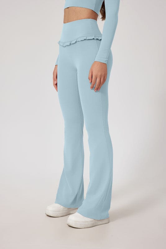 Frill Fit High Waist Leggings Leggings Starlethics Light Blue S