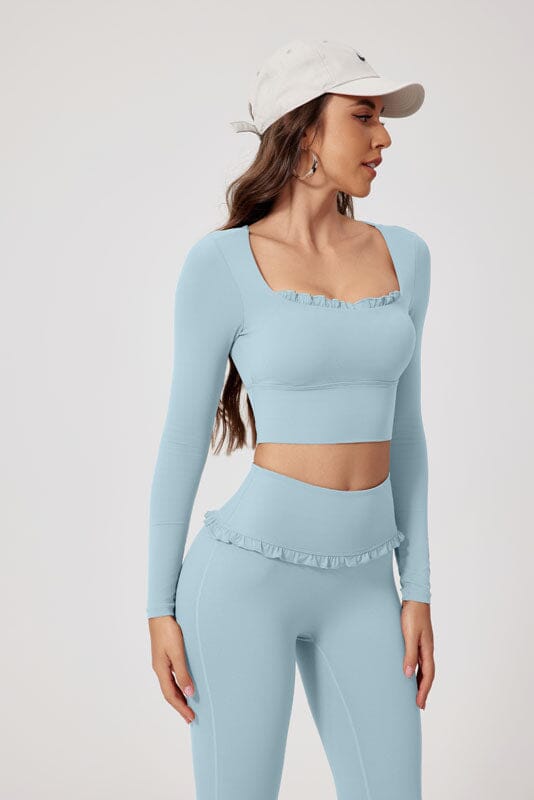 Frill Fit Long Sleeve Top Top Starlethics
