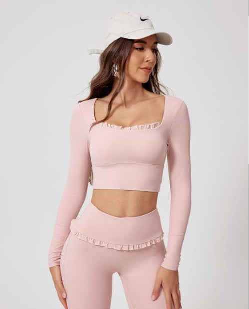 Frill Fit Long Sleeve Top Top Starlethics