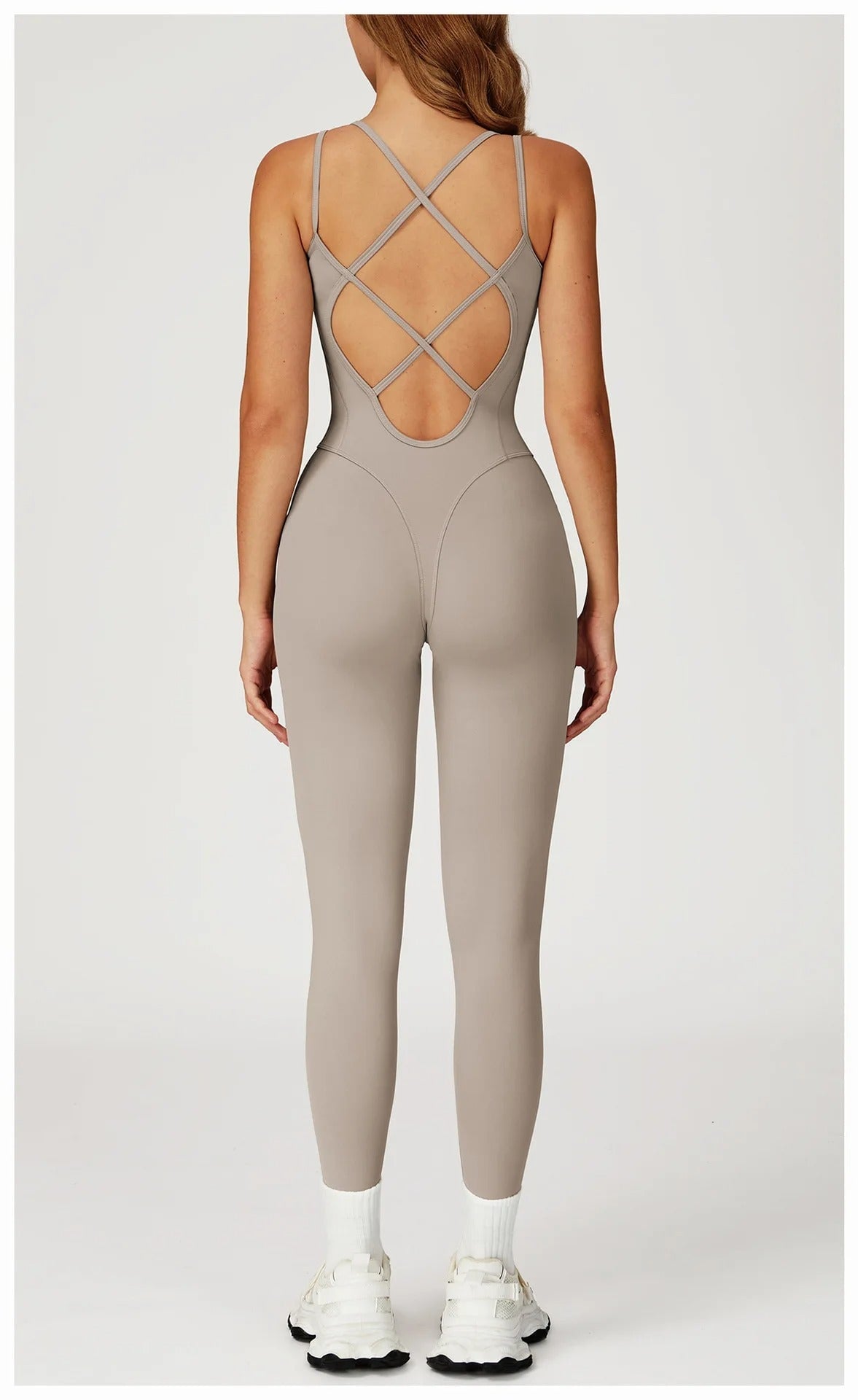 Criss Cross Back Jumpsuit Jumpsuit Starlethics
