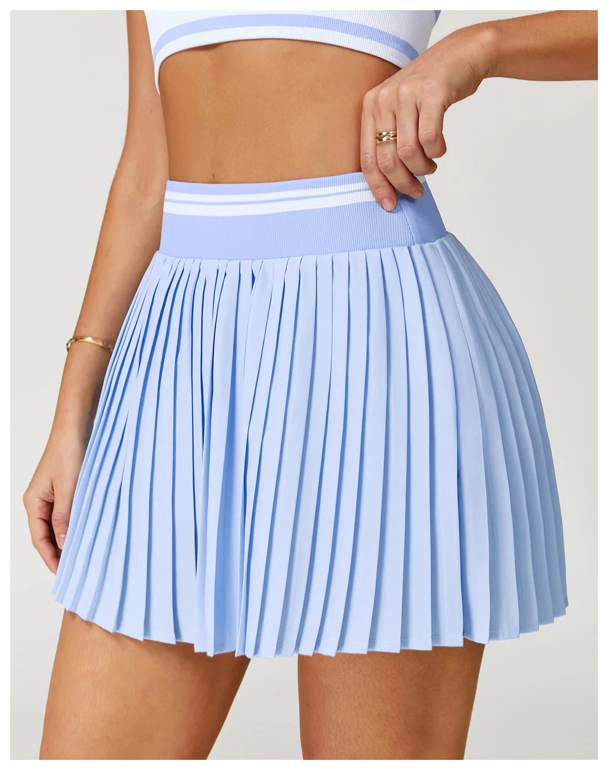 GlideStripe Racquet Skort Skirt Starlethics Blue Jay S