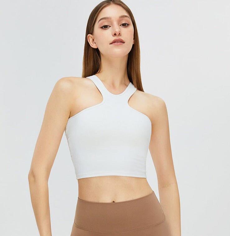 Twin Racerback Tank Top Top Starlethics White S