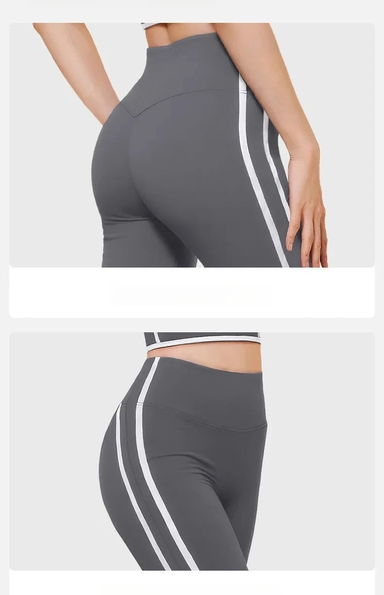 Power Stripe Active Set - Flared Pants Starlethics