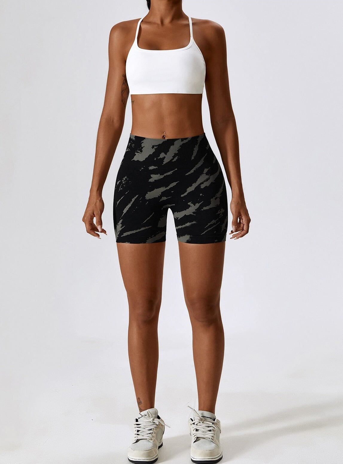 Ease Printed Seamless Shorts Shorts Starlethics Painted Grey S