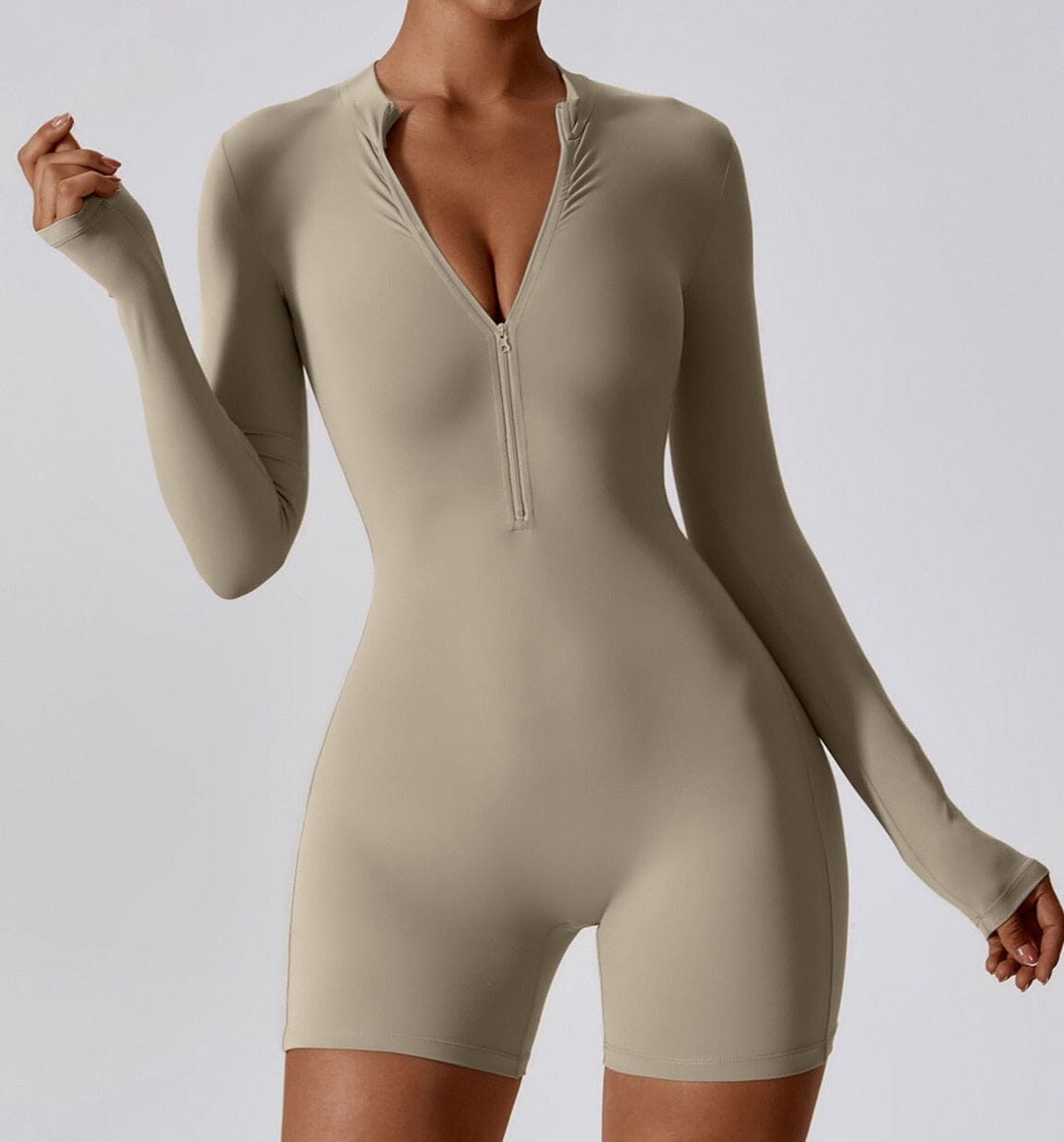 Element Zip-Up Jumpsuit Jumpsuit Starlethics Flaxen S