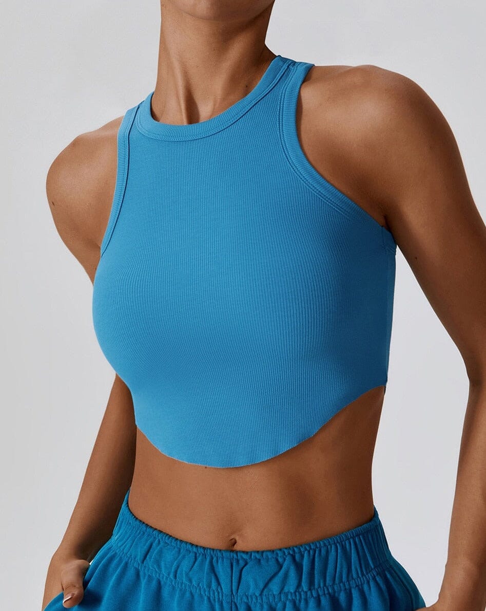 Reverie H-Shaped Tank Top Top Starlethics Peacock Blue S