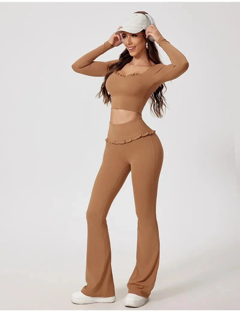 Frill Fit Long Sleeve Top Top Starlethics