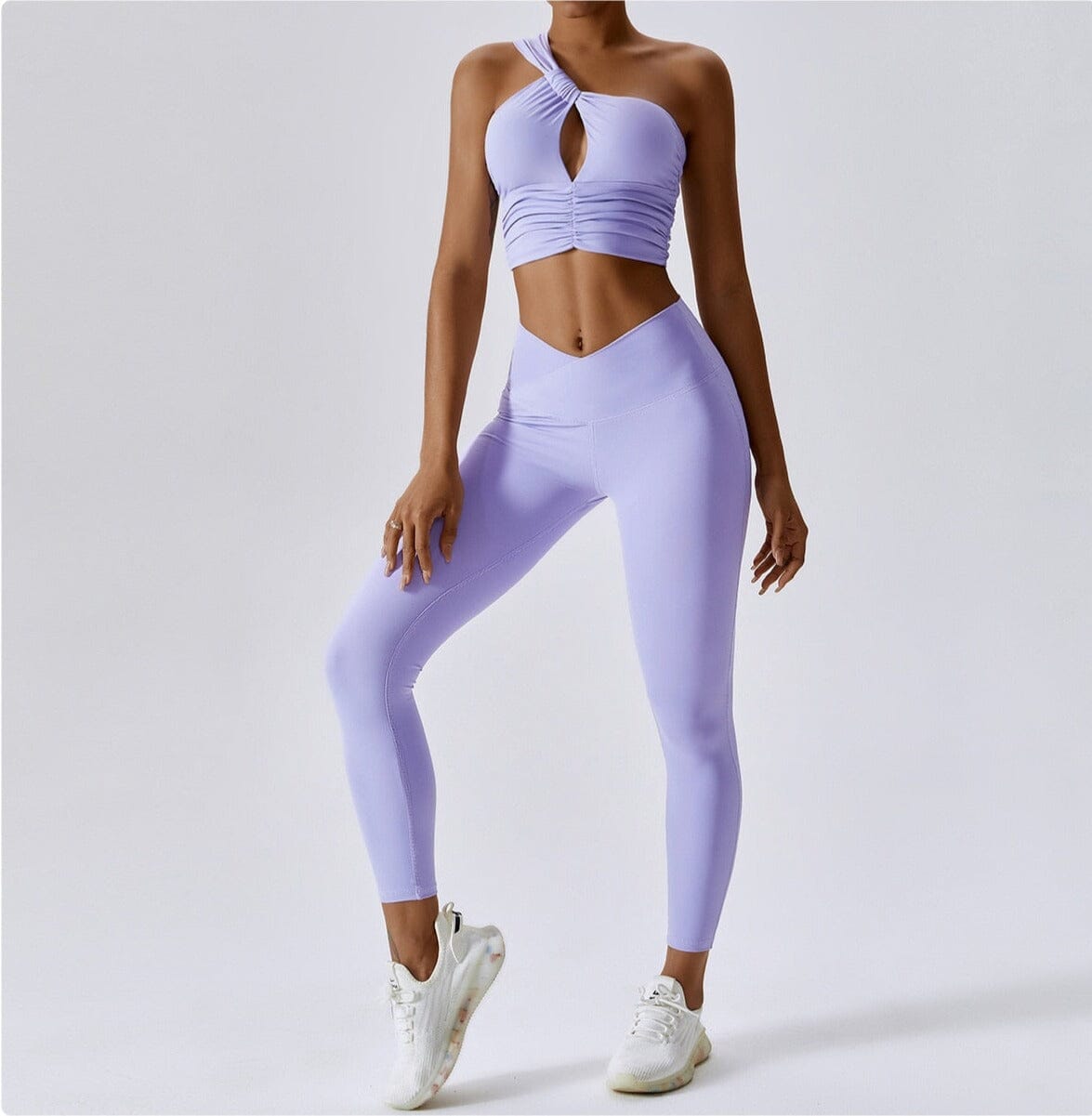 Goddess Gym Set - Leggings + Top Sets Starlethics Lilac S