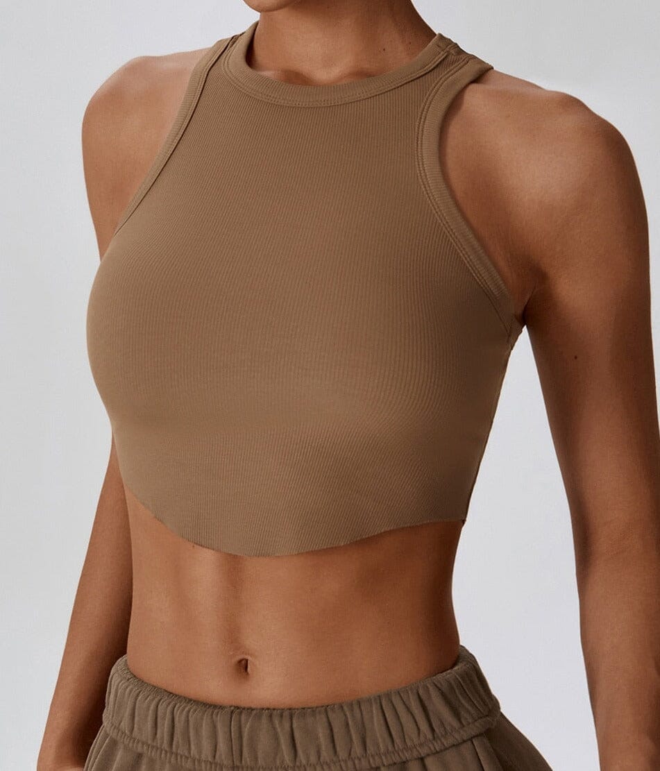 Reverie H-Shaped Tank Top Top Starlethics Brown S