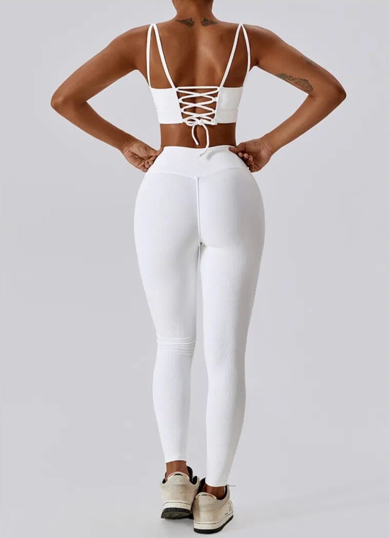 Soulmate Gym Set - Leggings + Top Sets Starlethics White S 