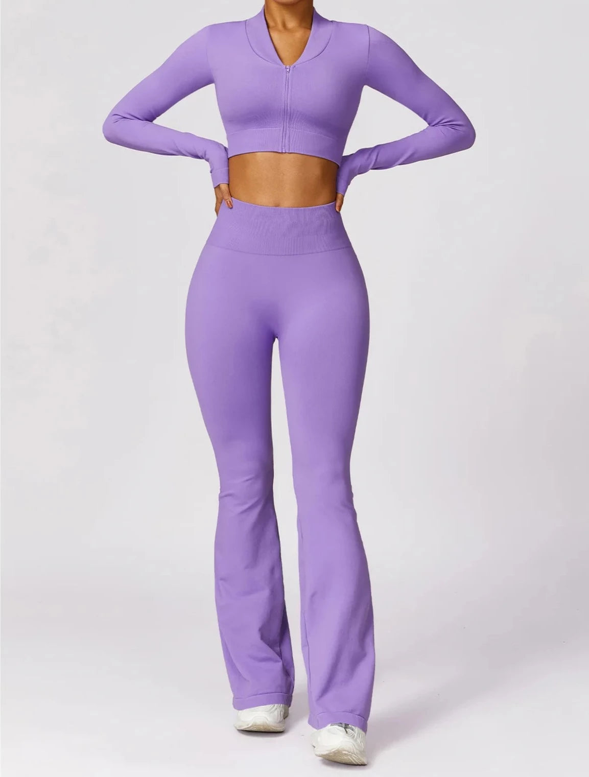 Seamless Serenity Flare Set - Leggings + Jacket Sets Starlethics 