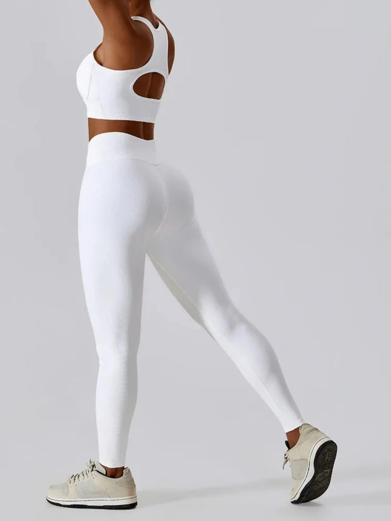 Soulmate Racerback Set - Leggings + Top Sets Starlethics White S 