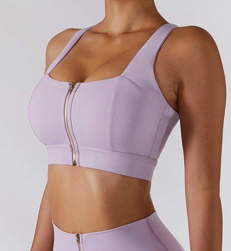 Pure Sculpt Zipper Bra Sports Bra Starlethics