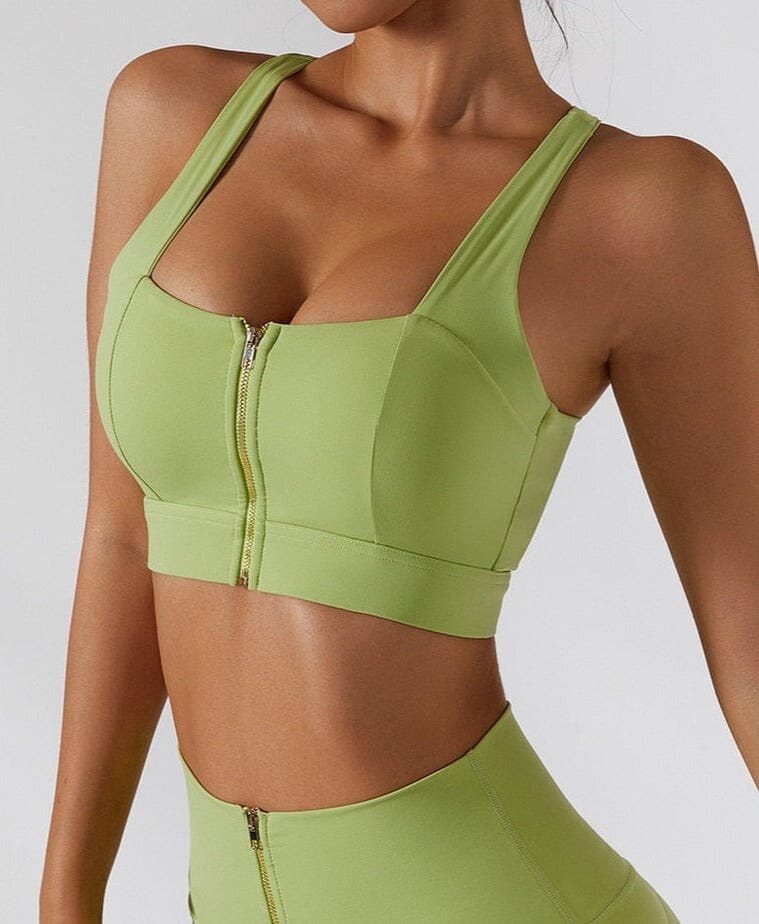Pure Sculpt Zipper Bra Sports Bra Starlethics