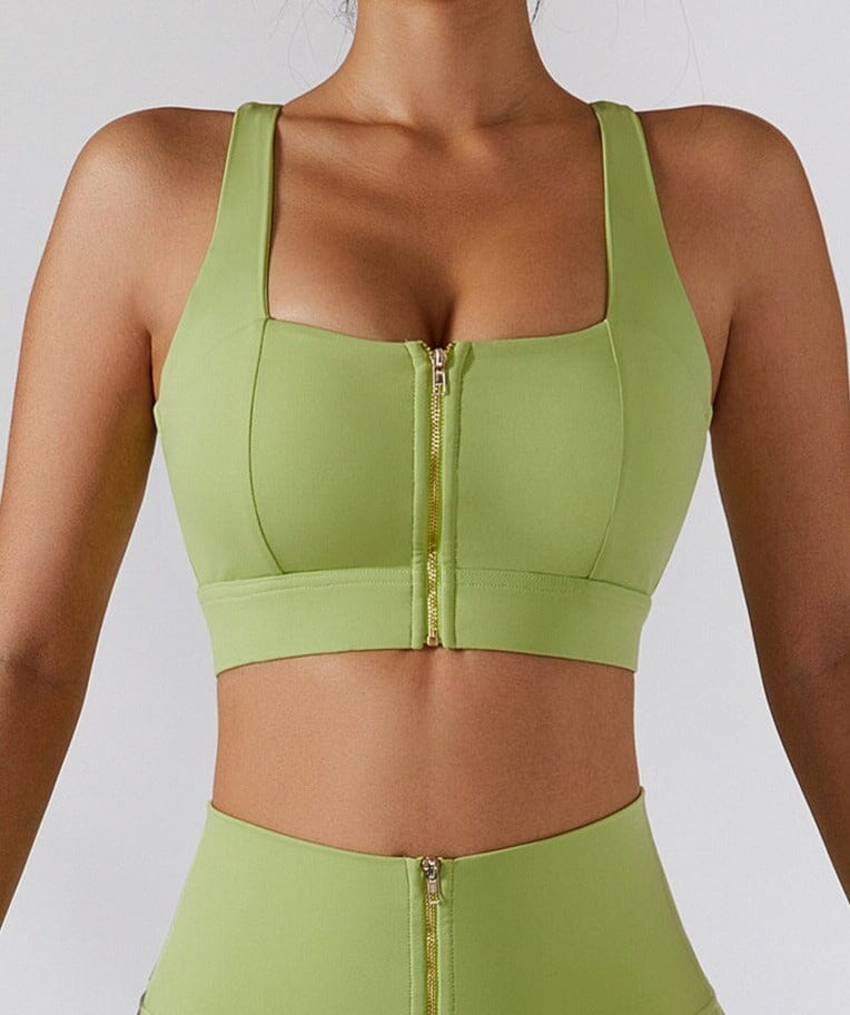 Pure Sculpt Zipper Bra Sports Bra Starlethics