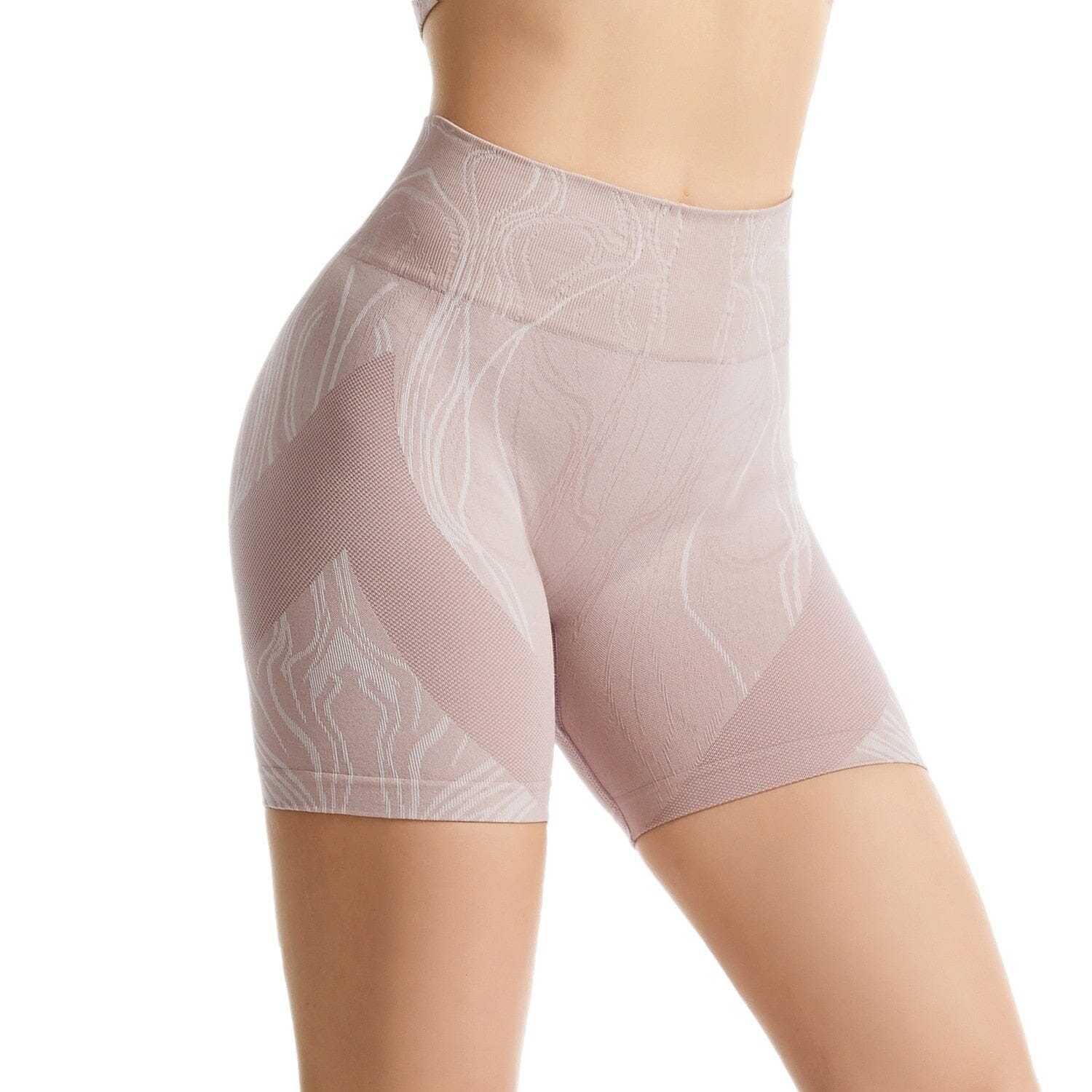 Fancy Knitted Gym Shorts Shorts Starlethics Pink Shorts S