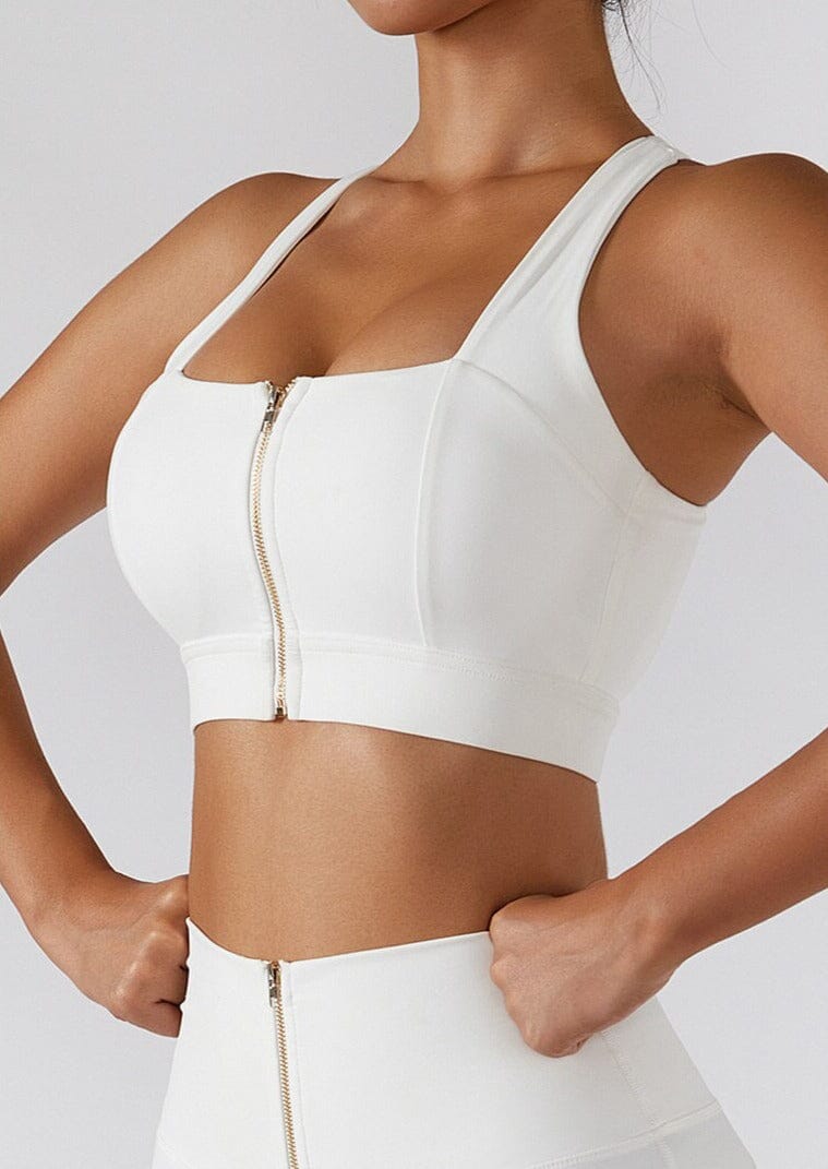 Pure Sculpt Zipper Bra Sports Bra Starlethics