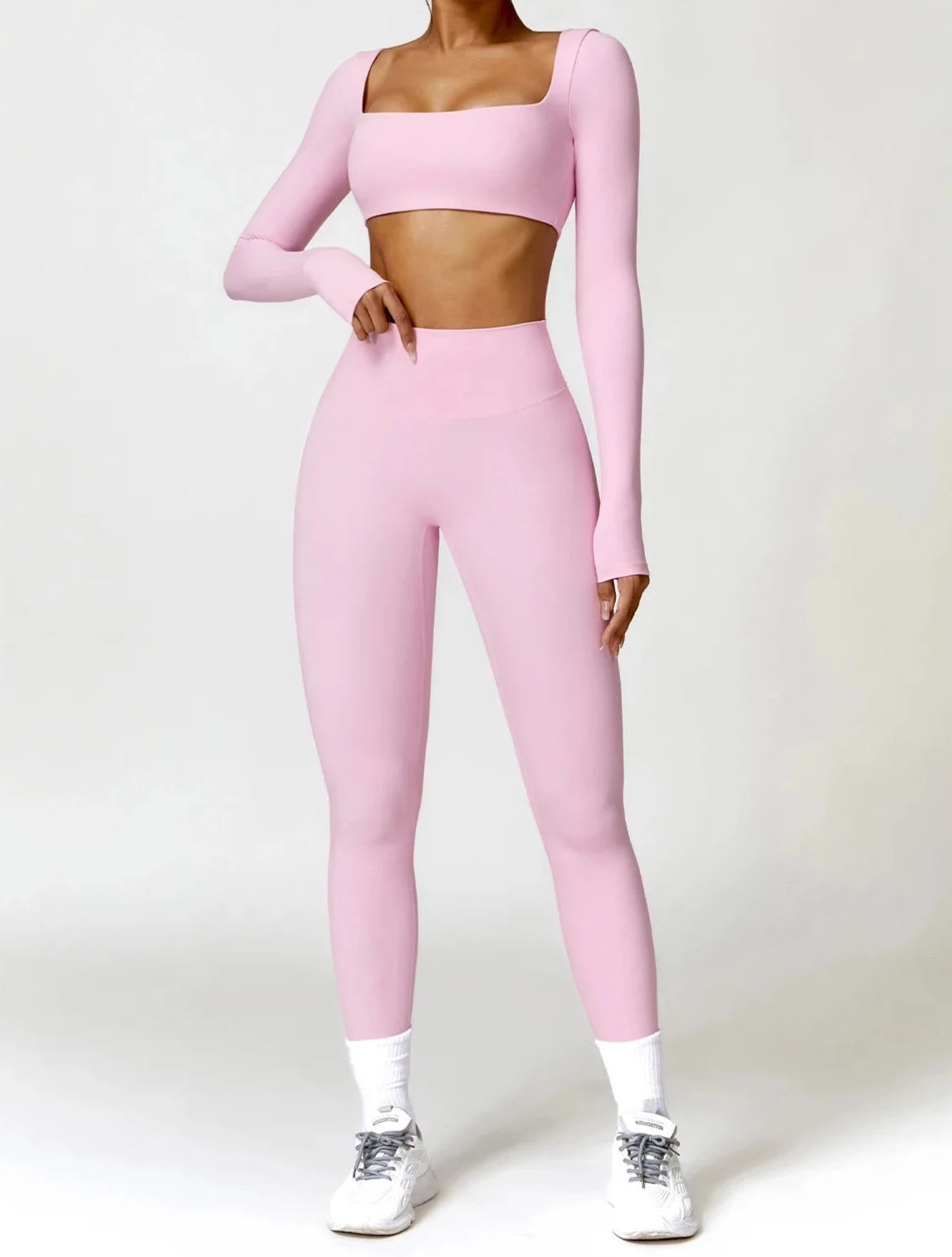 Winter Flex Performance Shirt Set - Leggings + Top Sets Starlethics Pink S 