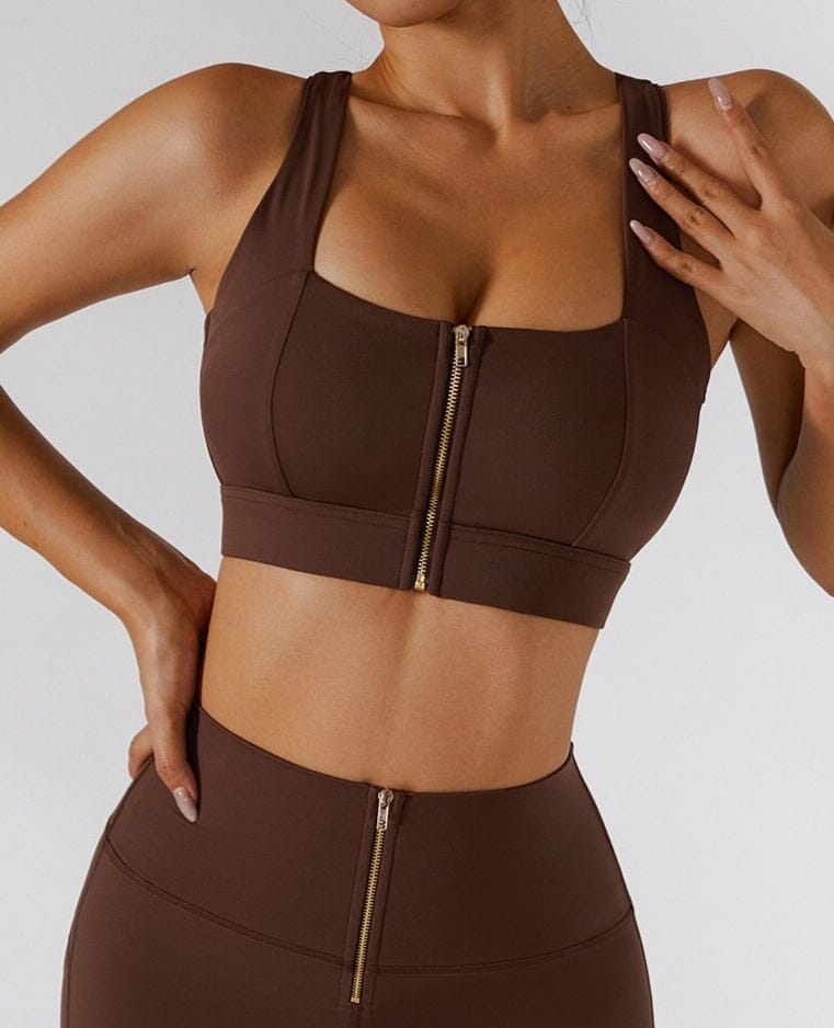 Pure Sculpt Zipper Bra Sports Bra Starlethics