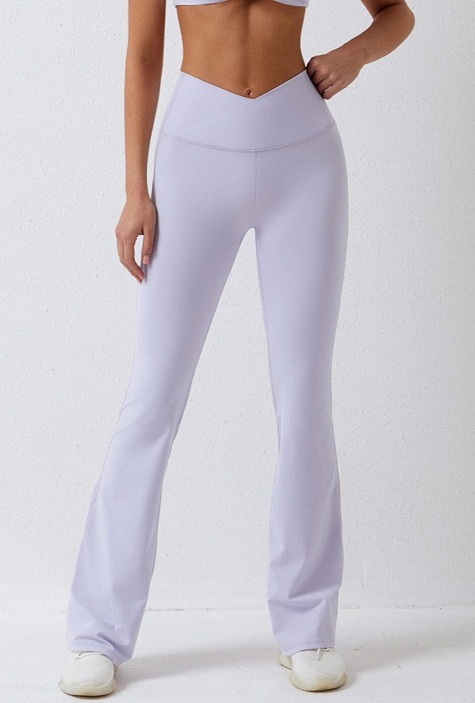 Chic Wide Leg Pants Leggings Starlethics Romantic Purple S