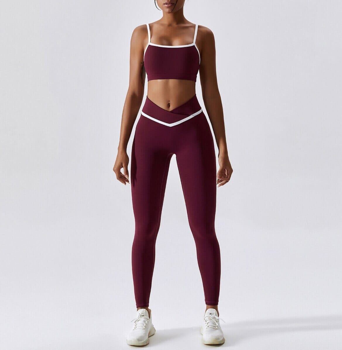 Sweetheart Yoga Set - Leggings + Top Sets Starlethics Retro Red S