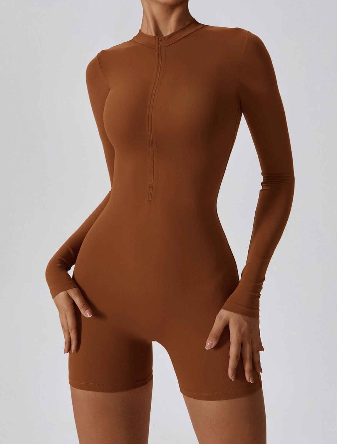 Element Zip-Up Jumpsuit Jumpsuit Starlethics Wood Brown S