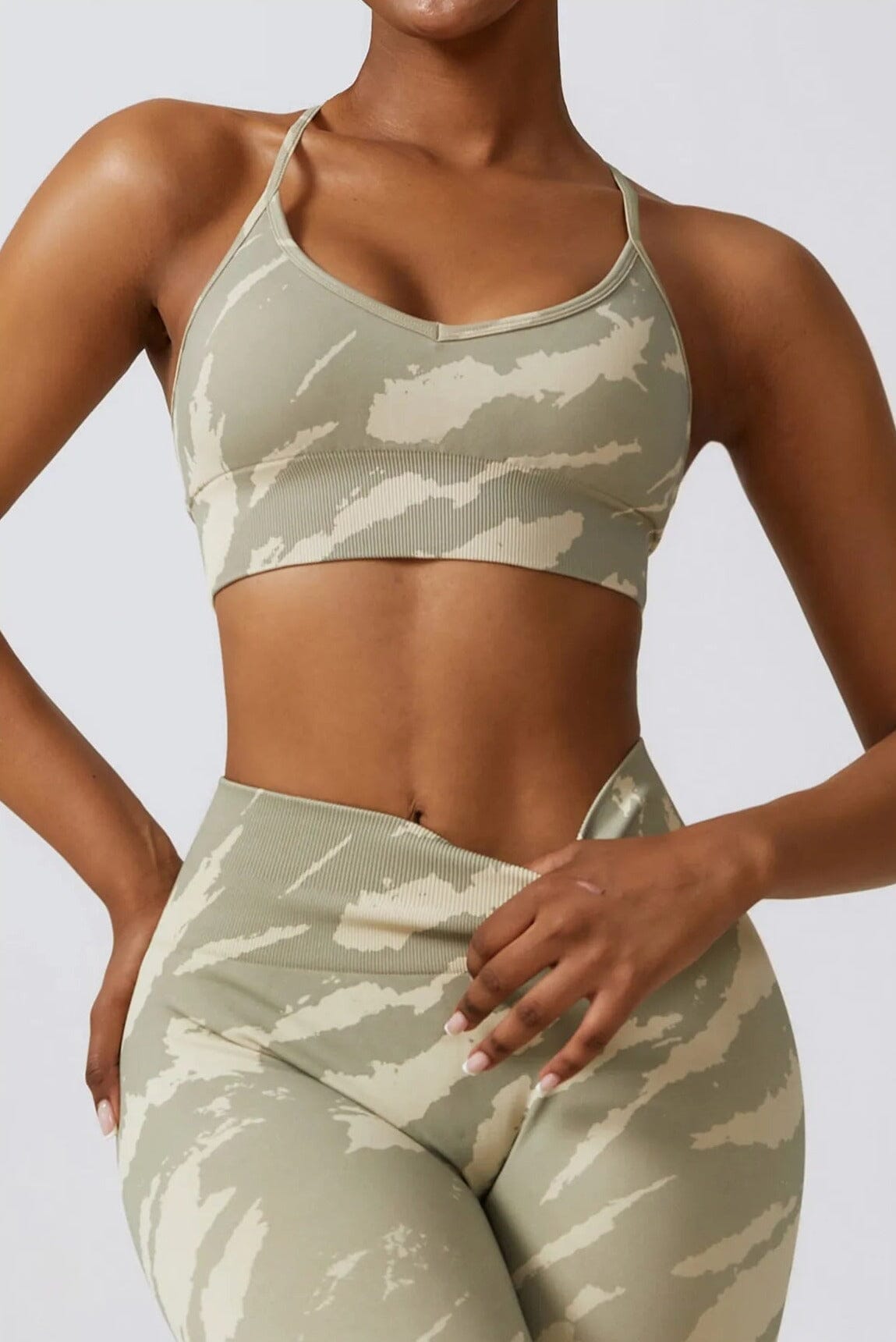 Safari Printed Seamless Bra Sports Bra Starlethics