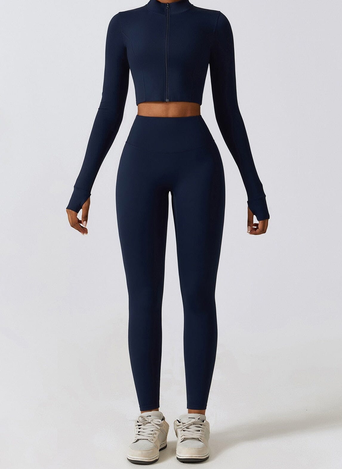 Prestige Three-Piece Coat Set - Leggings + Top Sets Starlethics Blue S