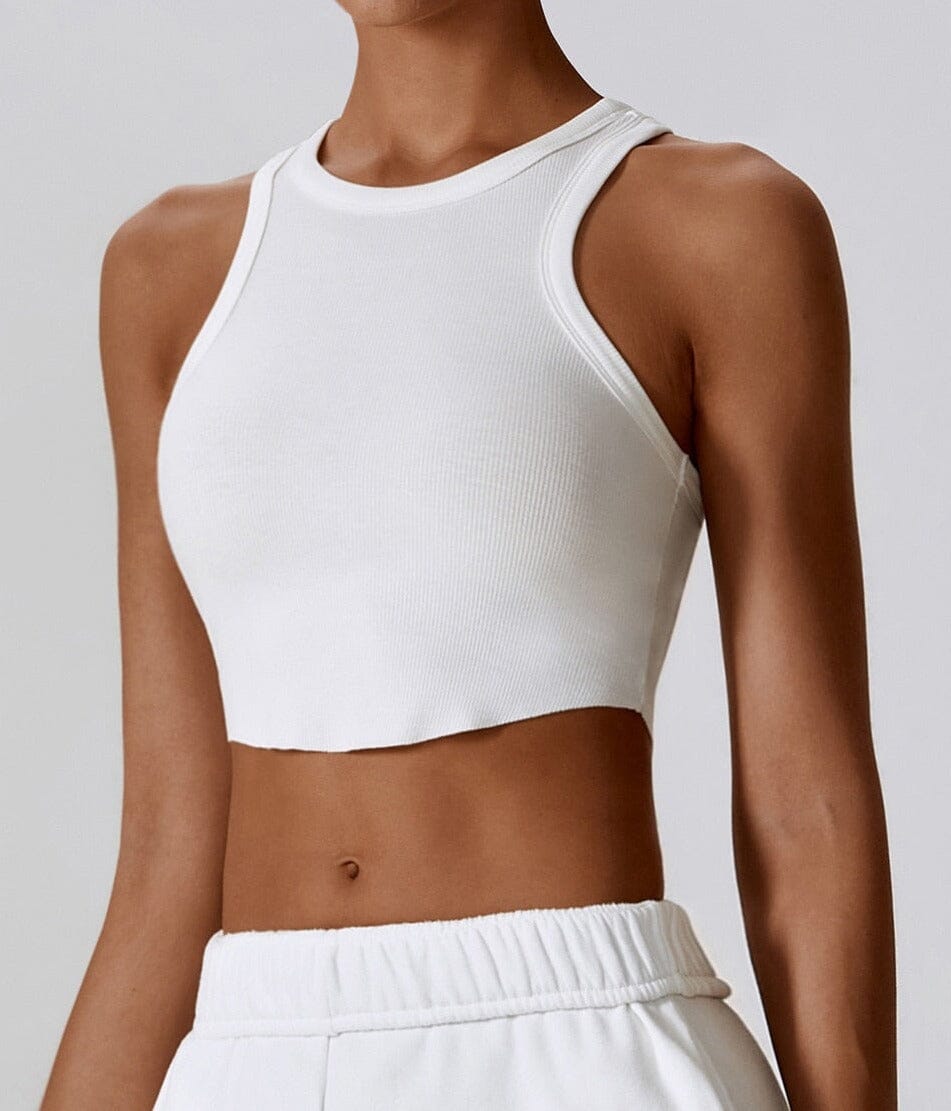 Reverie H-Shaped Tank Top Top Starlethics Swan White S