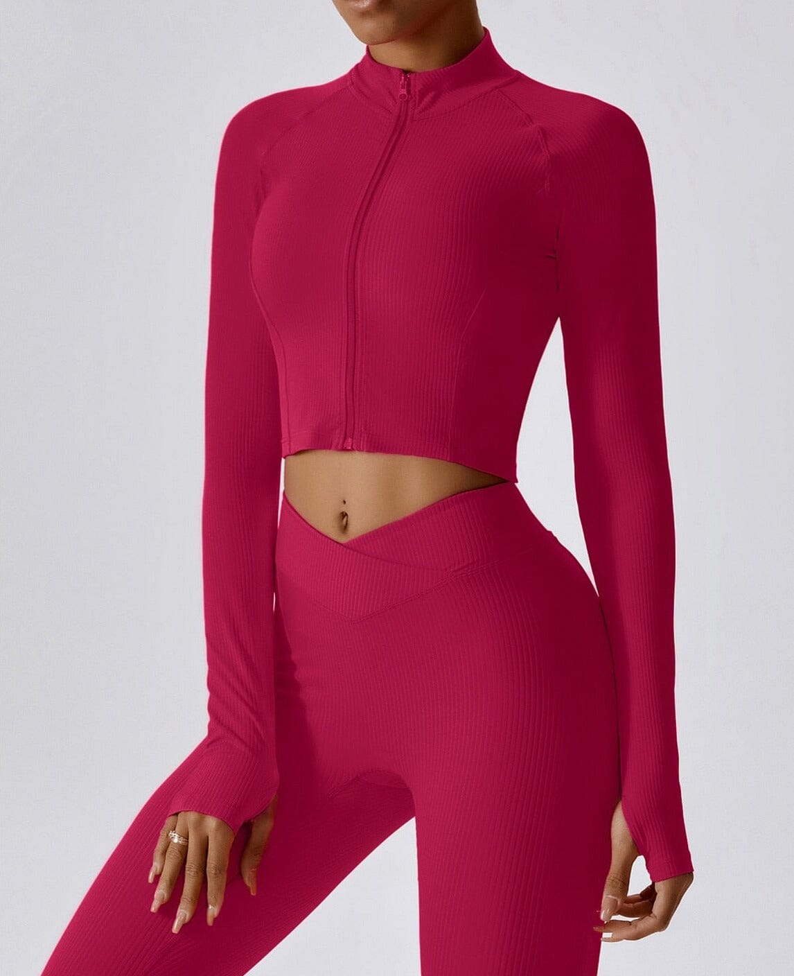 Stunner Long Sleeve Top Top Starlethics Rose Red S
