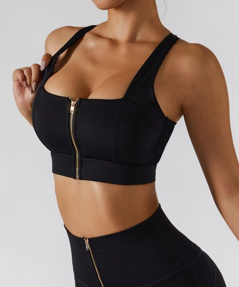Pure Sculpt Zipper Bra Sports Bra Starlethics