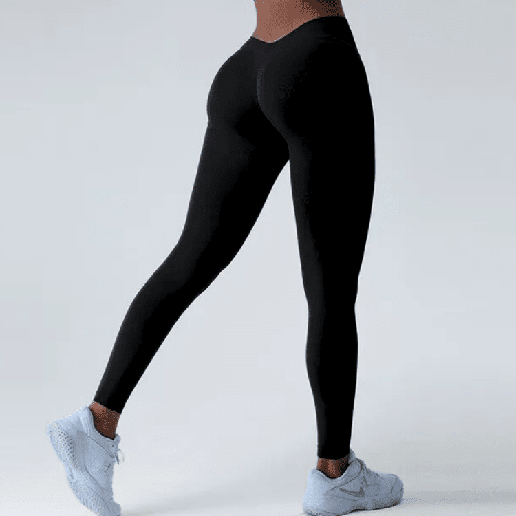 Volume Seamless V-Waist Leggings Leggings Starlethics Black S