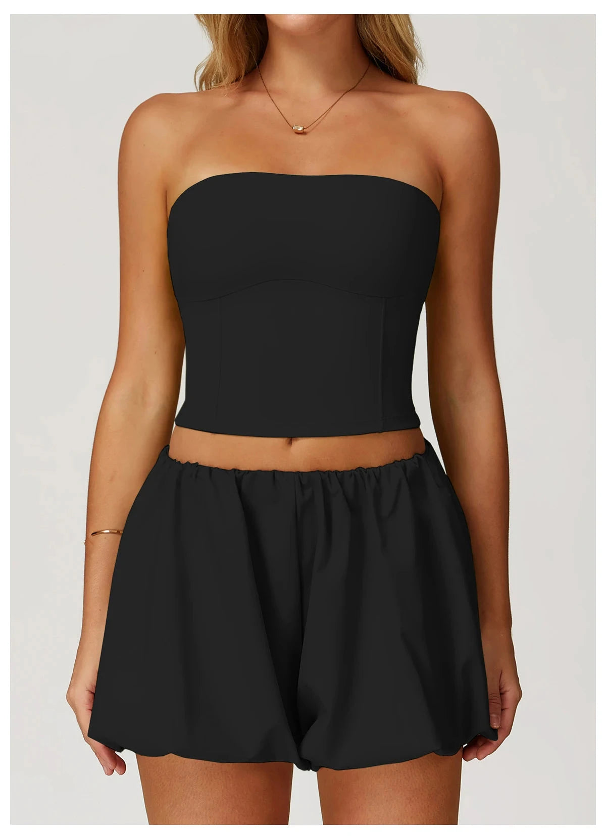 AeroSculpt Strapless Crop Top Top Starlethics