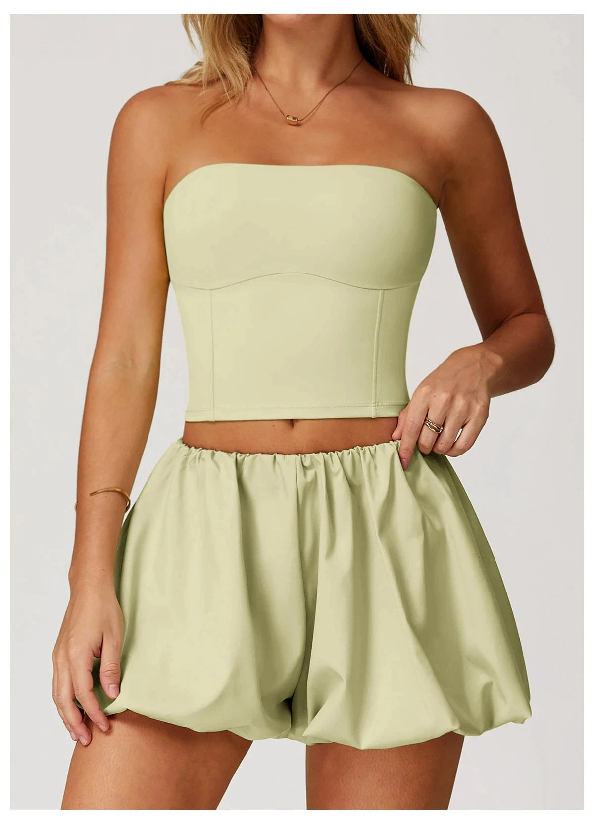 AeroSculpt Strapless Crop Top Top Starlethics