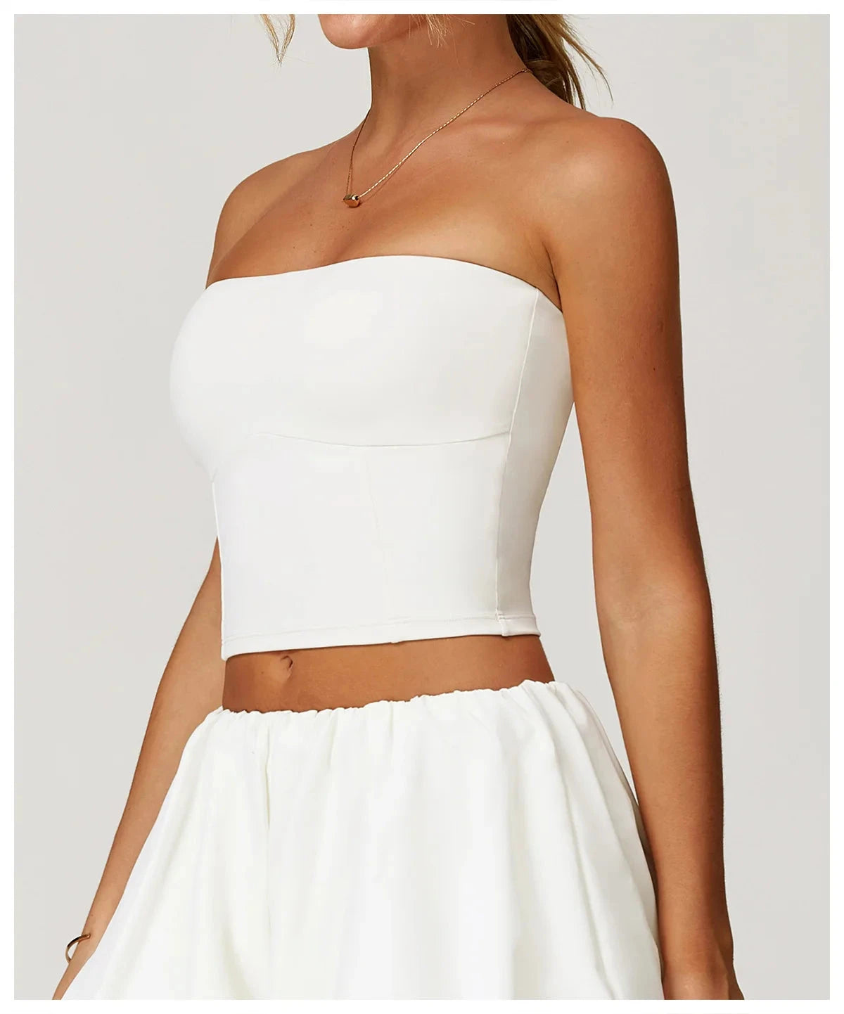AeroSculpt Strapless Crop Top Top Starlethics