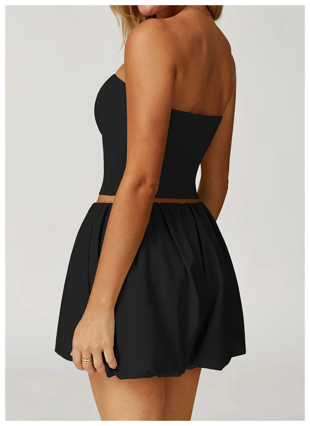 AeroSculpt Strapless Crop Top Top Starlethics