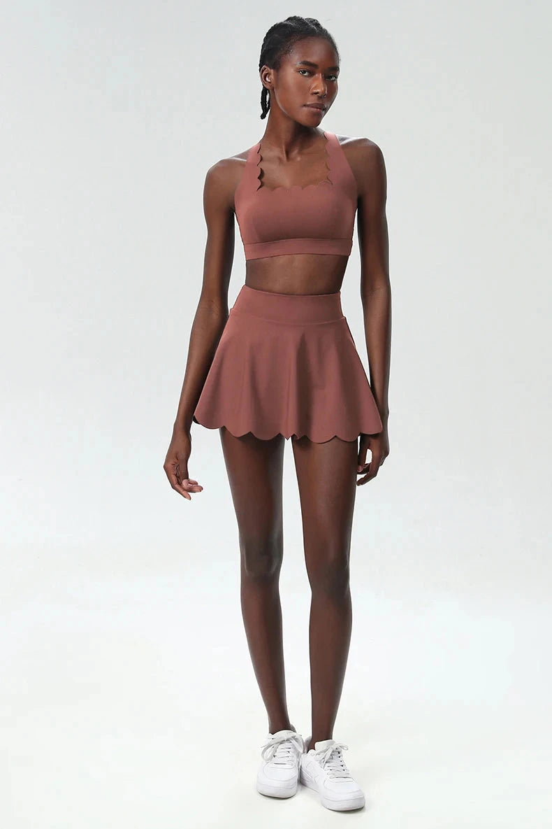 Bloom Edge Skirt Skirt Starlethics Coral Jade S