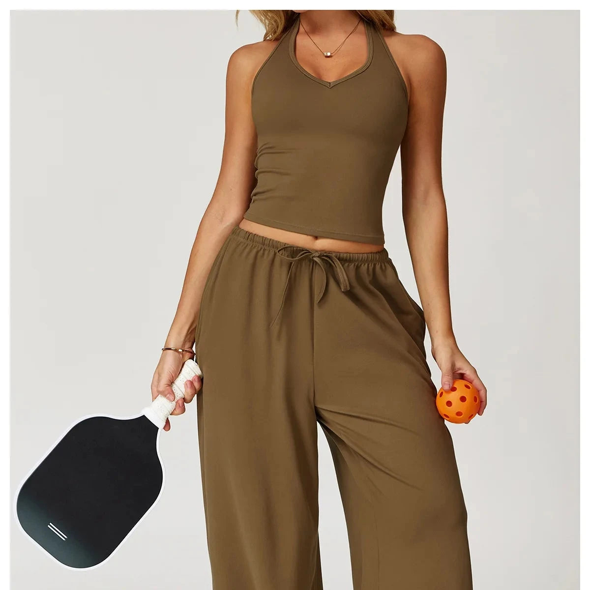 BreezeFlex Loose Yoga Pants Yoga Pants Starlethics Coffee S