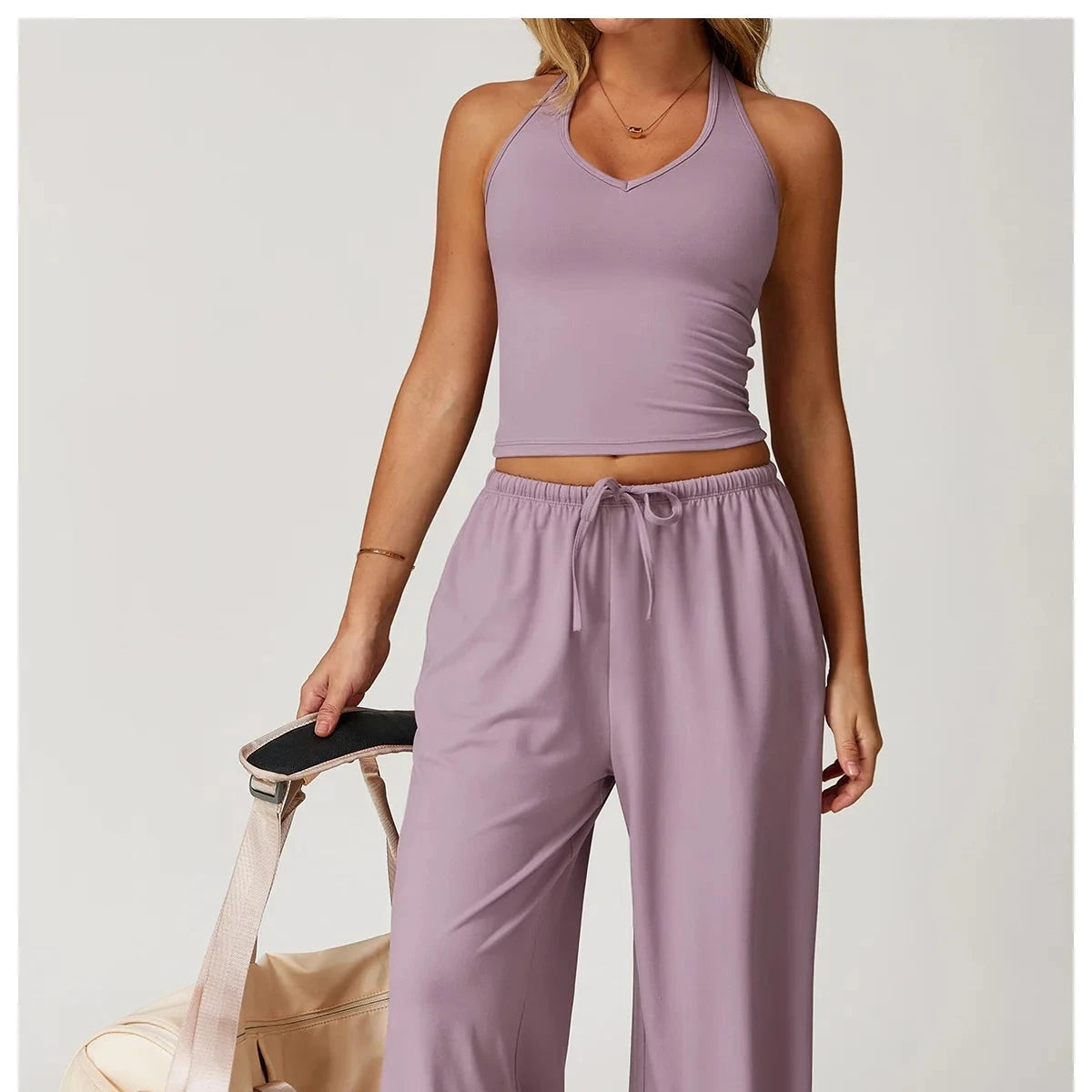 BreezeFlex Loose Yoga Pants Yoga Pants Starlethics Pastel Purple S