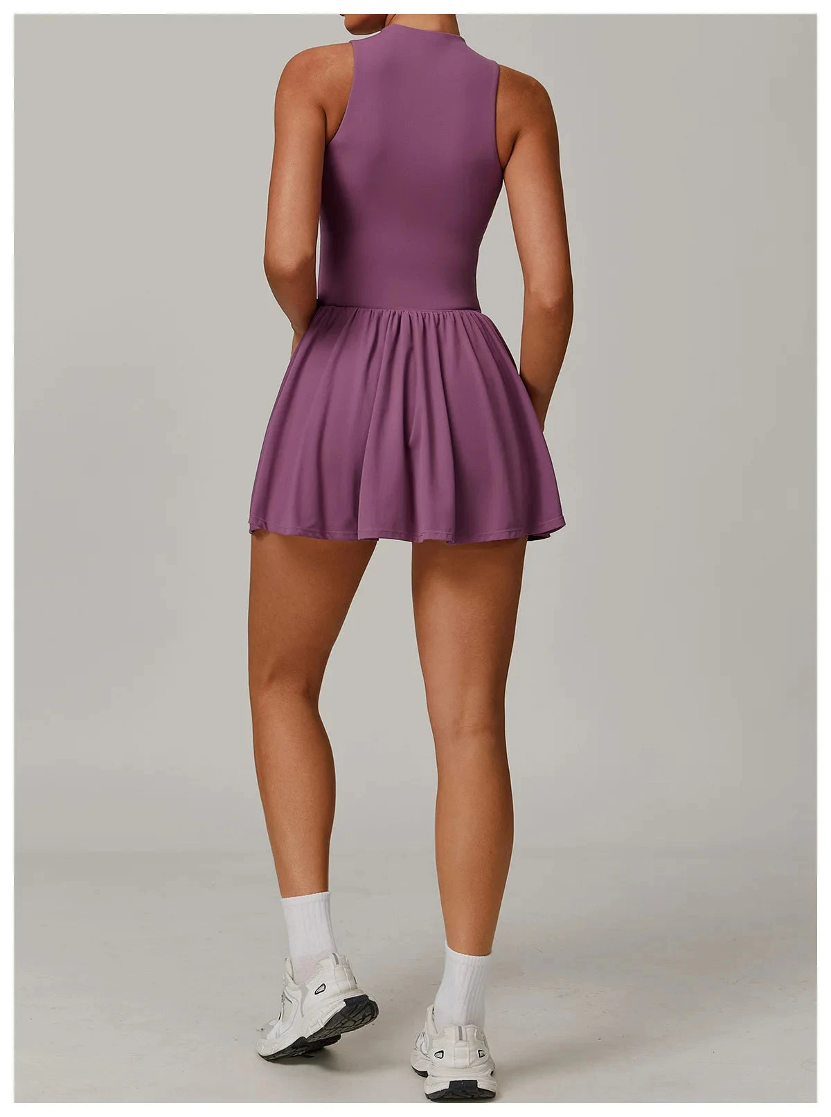 Cut Line Zipper Bodysuit Dress Jumpsuit Starlethics