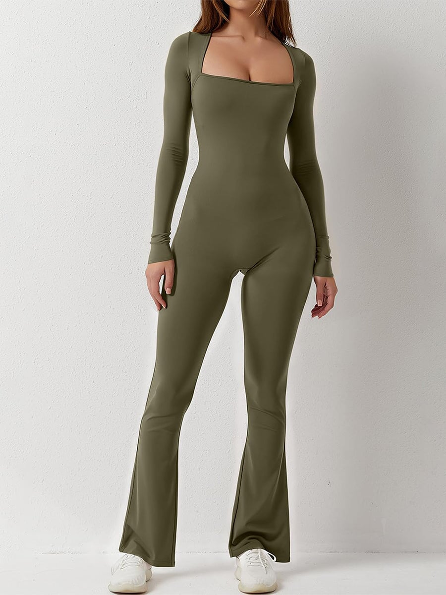 Edge Flare Jumpsuit Jumpsuit Starlethics Army Green S