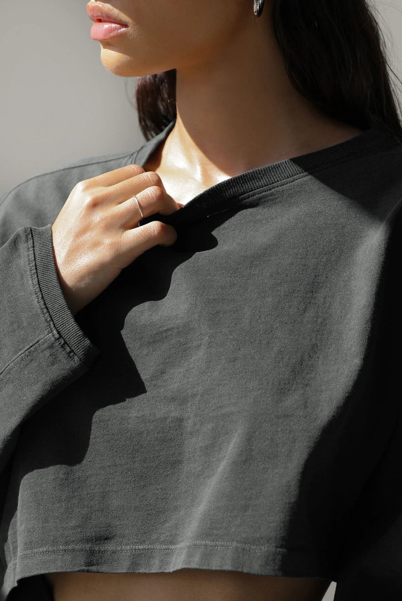 Emblem Long Sleeves Crop Top Top Starlethics