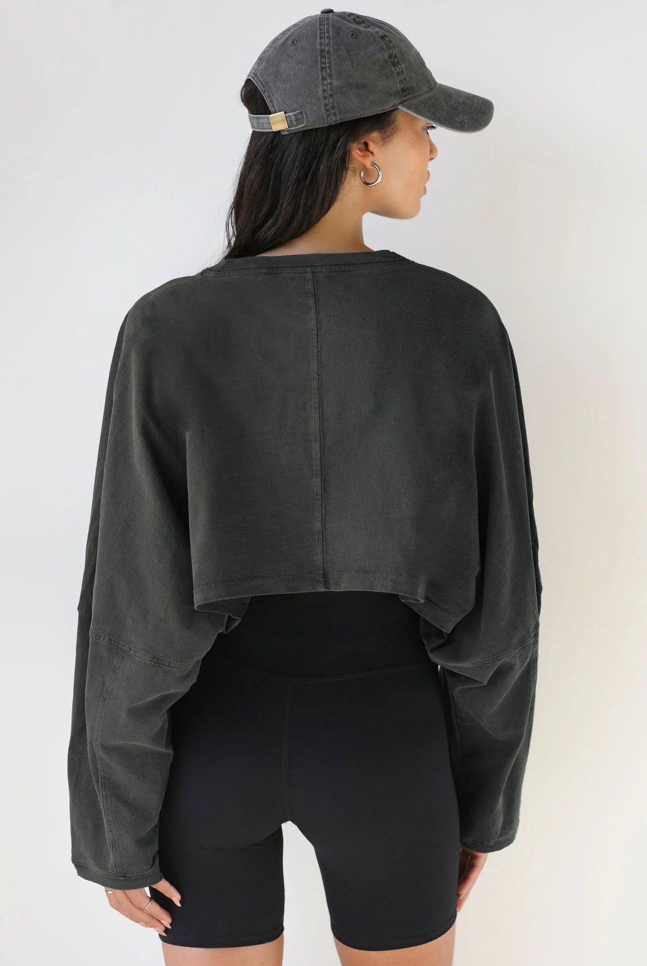 Emblem Long Sleeves Crop Top Top Starlethics