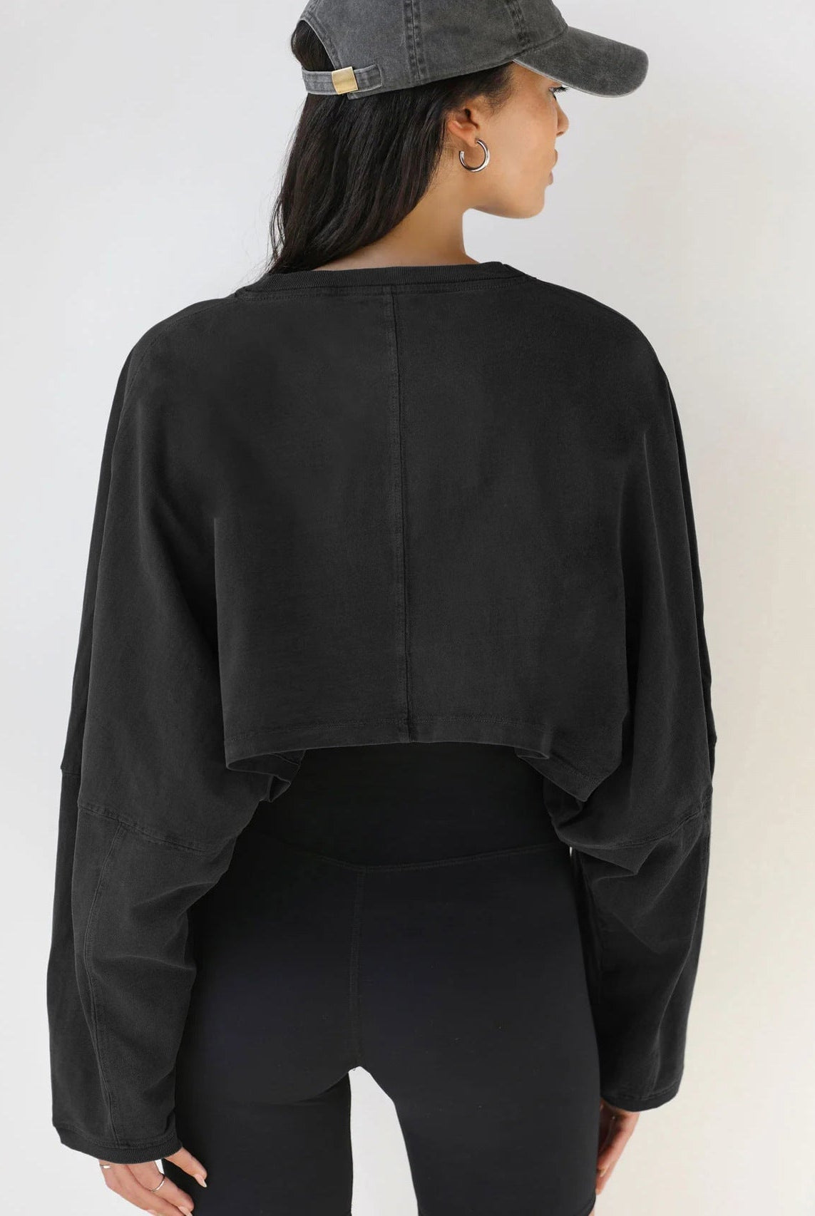 Emblem Long Sleeves Crop Top Top Starlethics