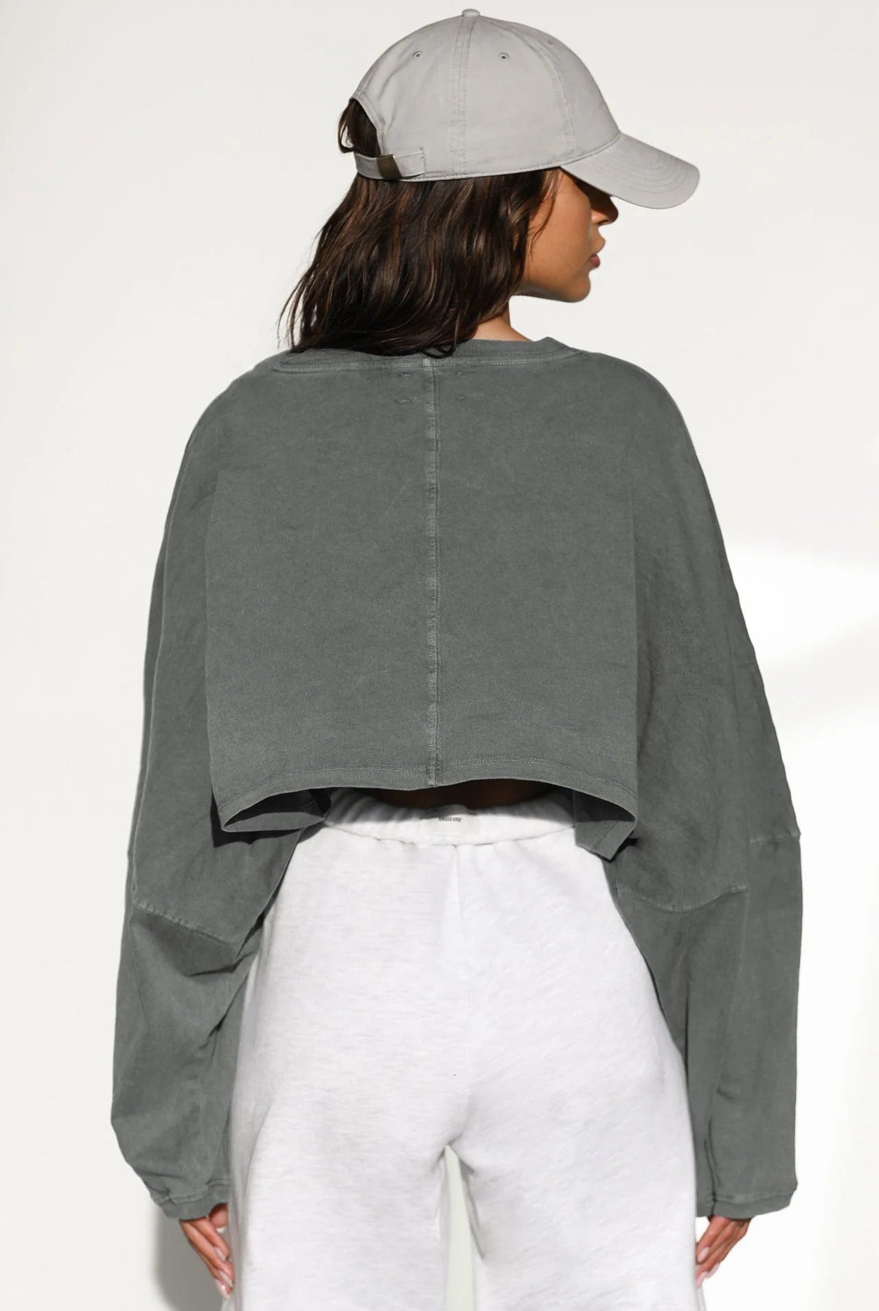 Emblem Long Sleeves Crop Top Top Starlethics