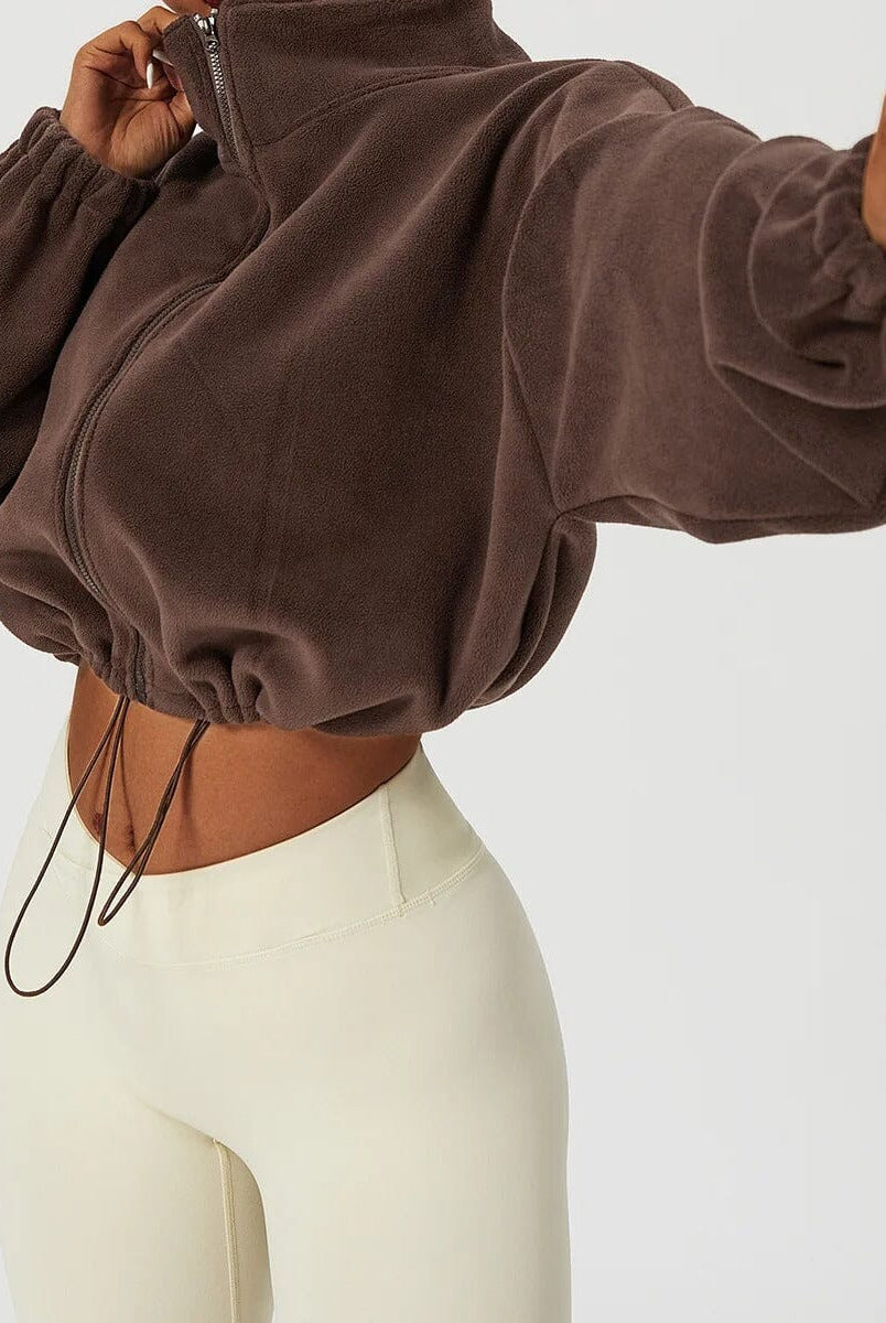 Essential Zip-Up Fleece Jacket Top Starlethics