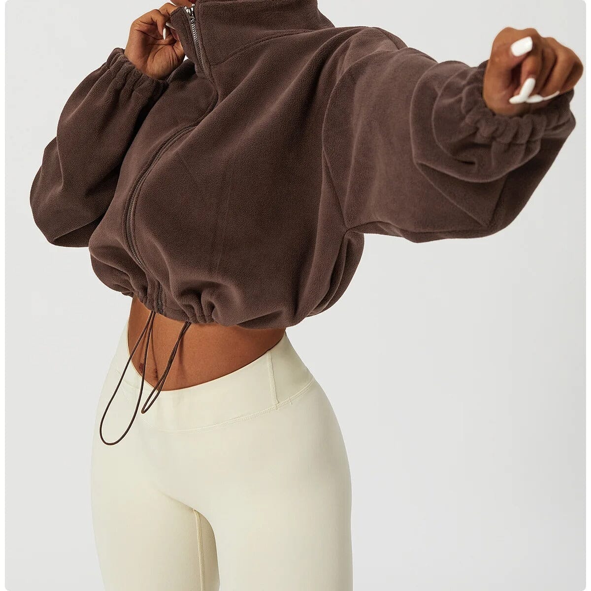 Essential Zip-Up Fleece Jacket Top Starlethics