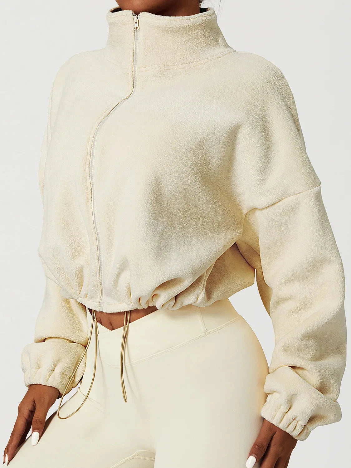 Essential Zip-Up Fleece Jacket Top Starlethics